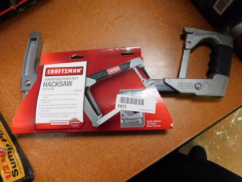 lot 1191 image: Craftsman hacksaw
