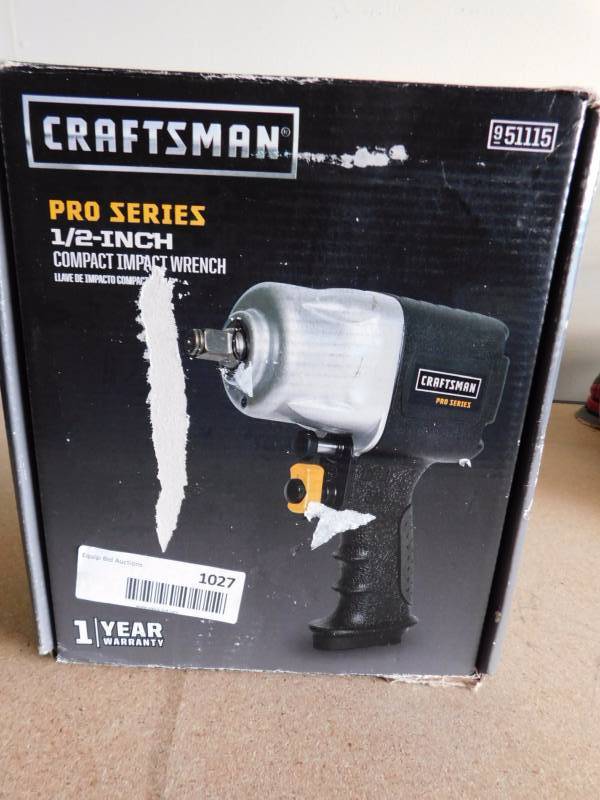lot 1027 image: Craftsman 12 air impact gun - Pro series
