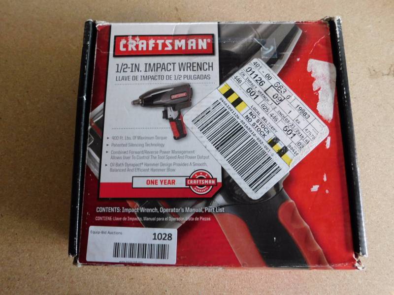 lot 1028 image: Craftsman 12 air impact gun
