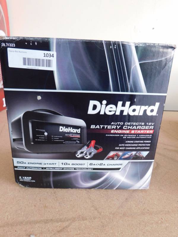 lot 1034 image: DieHard 12v battery charger