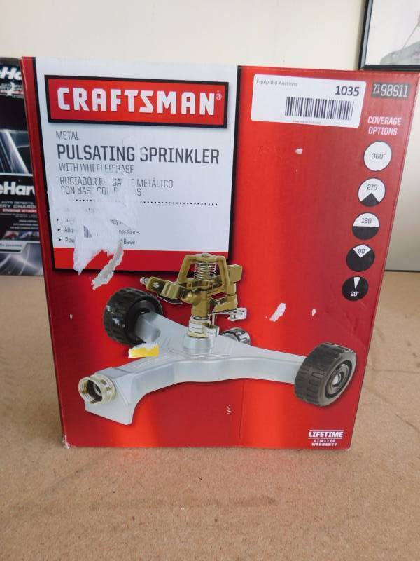lot 1035 image: Craftsman pulsating sprinkler