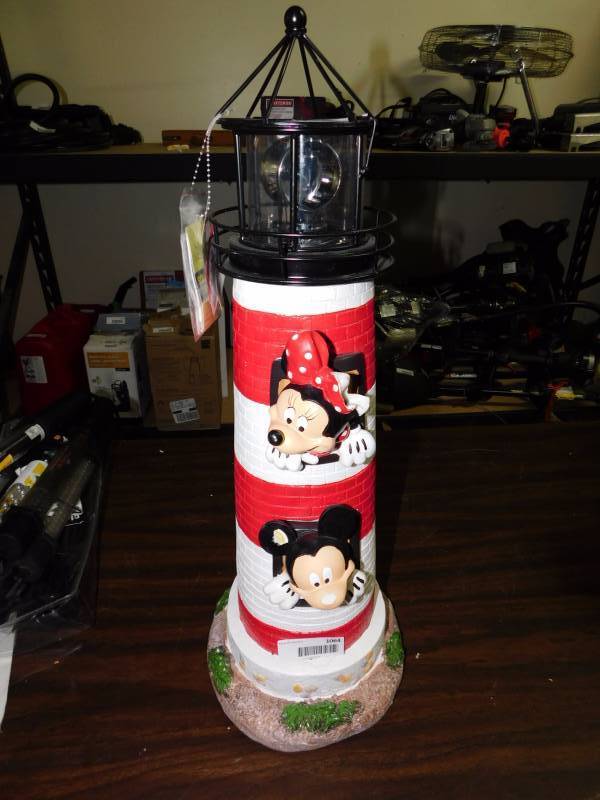 lot 1064 image: Mickey and Minnie lighthouse decoration