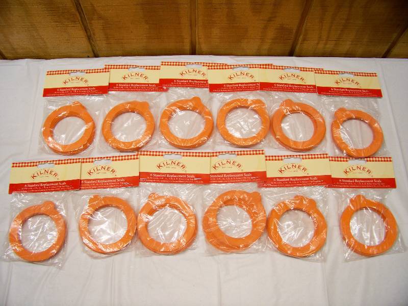 lot 12 image: 12 Packages of 6 Kilner Standard Replacement Seals