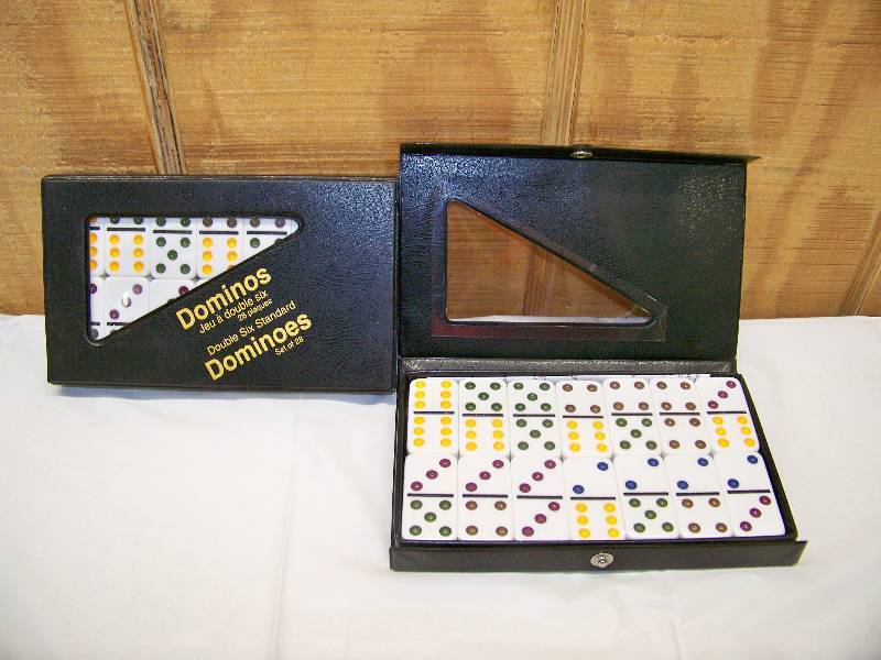 lot 15 image: 2 Sets of 28 Double Six Dominoes