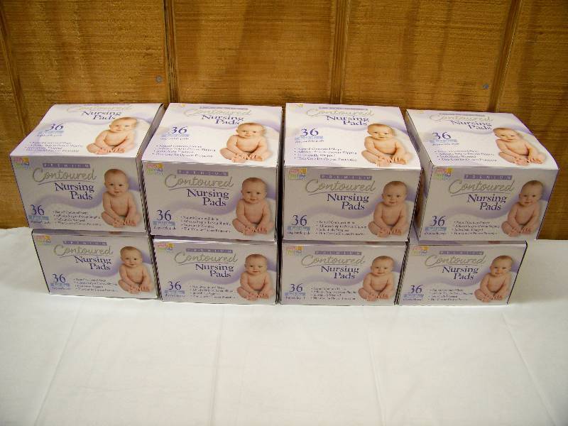 lot 7 image: 8 Boxes of 36 Being Well Baby Premium Contoured Nursing Pads