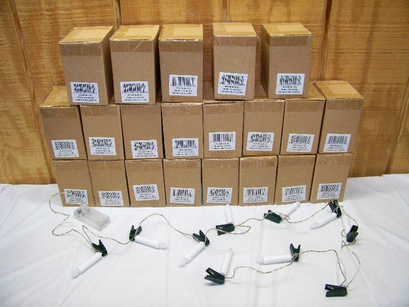 lot 38 image: 22 Sets Home Trends Battery Operated Candle LED Light Strings
