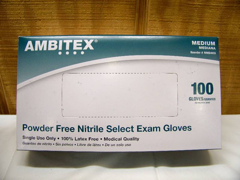 lot 39 image: 10 Boxes of 100 Ambitex Powder Free Nitrile Select Exam Gloves