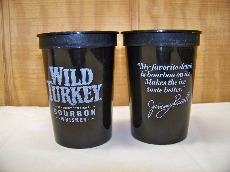 lot 65 image: 497 Wild Turkey Plastic Cups