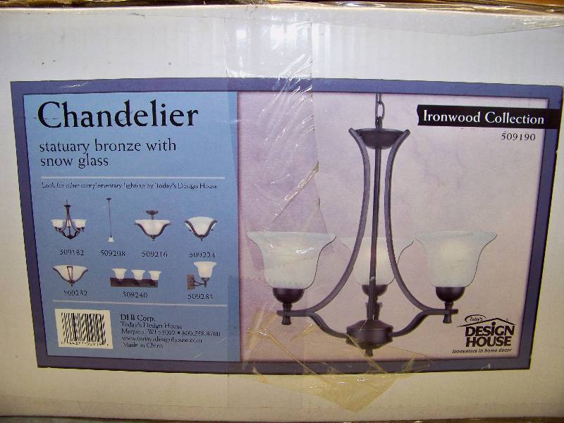 lot 83 image: Design House Ironwood Collection Chandelier