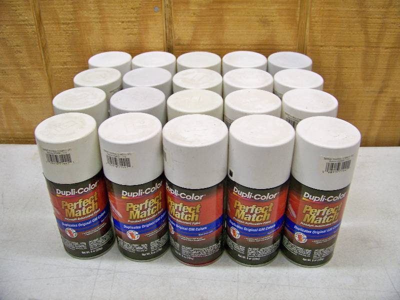 lot 204 image: 20 Cans Dupli-Color Perfect Match Premium Automotive Paint