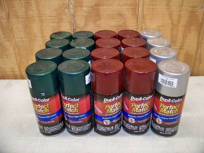 lot 205 image: 20 Cans Dupli-Color Perfect Match Premium Automotive Paint