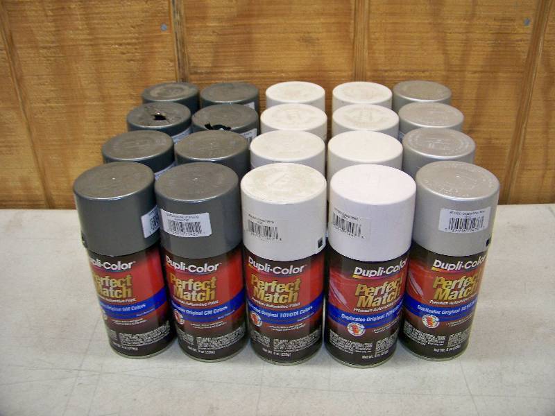 lot 208 image: 20 Cans Dupli-Color Perfect Match Premium Automotive Paint