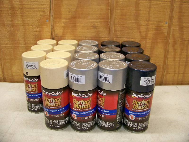 lot 209 image: 19 Cans Dupli-Color Perfect Match Premium Automotive Paint