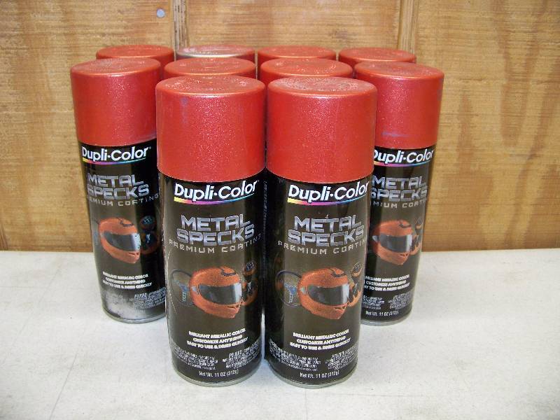 lot 211 image: 10 Cans Dupli-Color Metal Specks Premium Coating