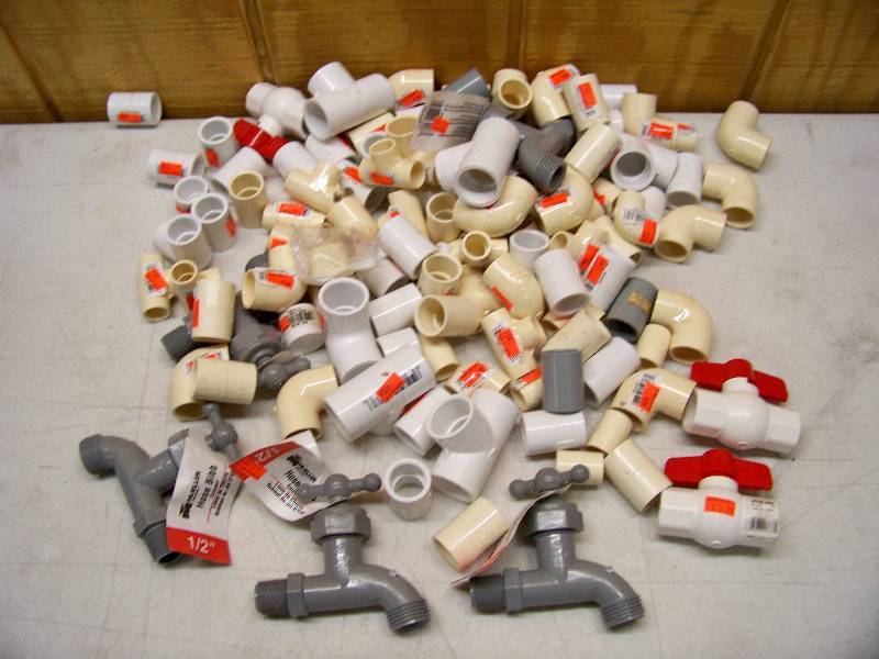 lot 215 image: PVC and CPVC Couplings, Fittings and Valves