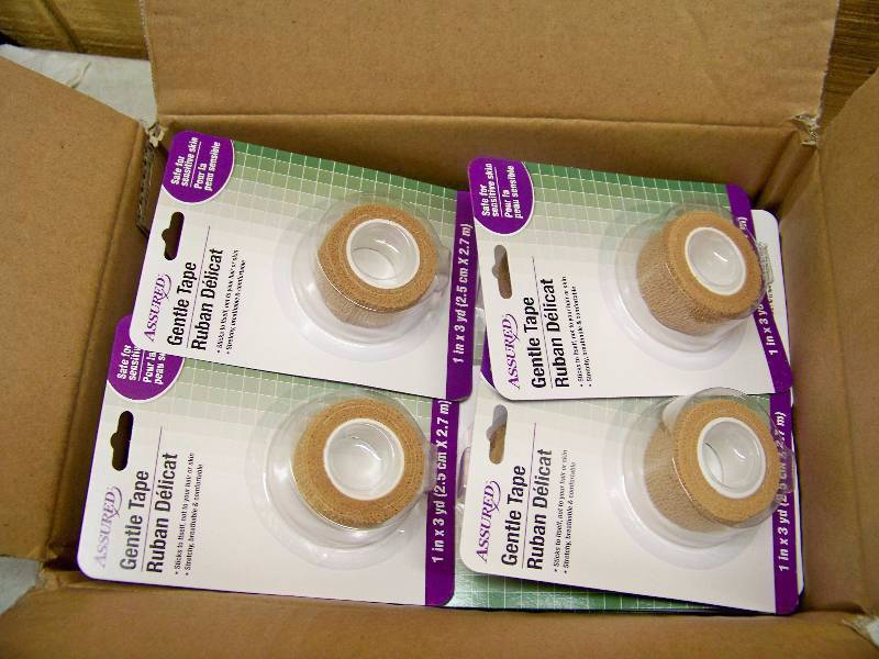 lot 288 image: 24 Packages Assure Gentle Tape Cohesive First Aid Wrap