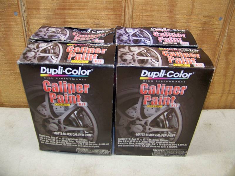 lot 318 image: 4 Dupli-Color Caliper Paint Kit with Ceramic