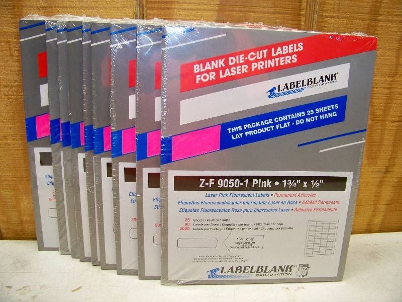 lot 328 image: 100 Packages of Laser Labels
