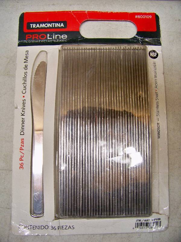 lot 363 image: Set of 36 Tramontina ProLine Commercial Grade Stainless Steel Windsor Dinner Knives