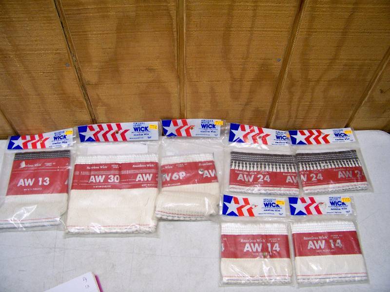 lot 366 image: 7 American Wick Kerosene Heater Wicks