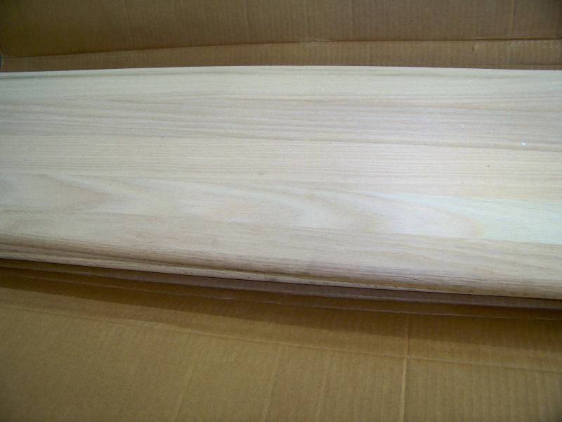 lot 399 image: 3 Young Red Oak Stair Treads