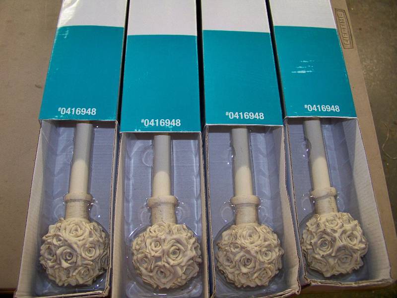 lot 450 image: 4 StyleSelections Drapery Rod Sets