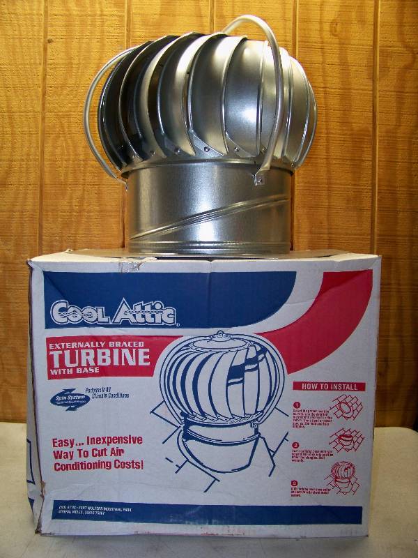 lot 416 image: Cool Attic Externally Braced Turbine with Base