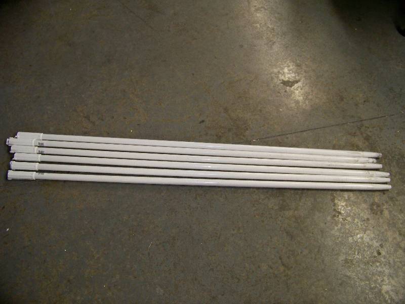 lot 463 image: 6 Plastic Tapered Broom or Mop Handles