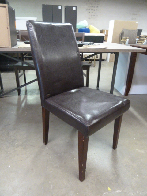lot 218 image: FAUX LEATHER CHAIR