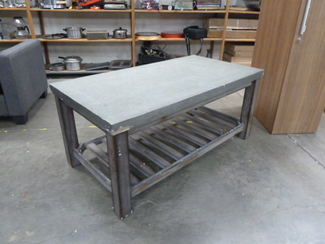 lot 206 image: LARGE COFFEE TABLE with some dings on the corners