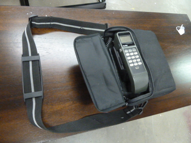 cell phone in a bag