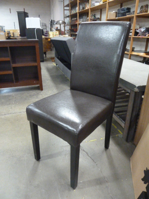 lot 44 image: FAUX LEATHER CHAIR