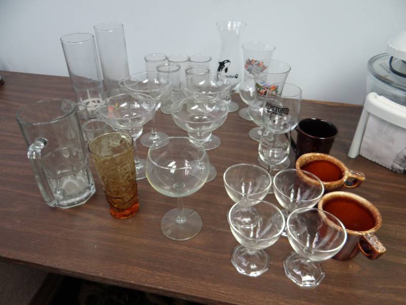 lot 2945 image: Large Assorted Lot of Margarita Glass ware And Decorative Beer Glasses