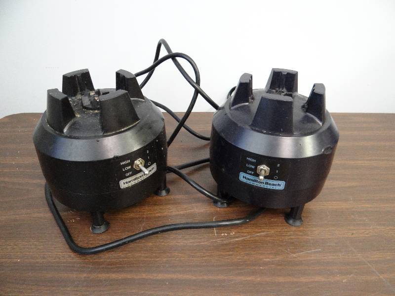 lot 2953 image: (2) Hamilton Beach Commercial 2 Speed Blender Base