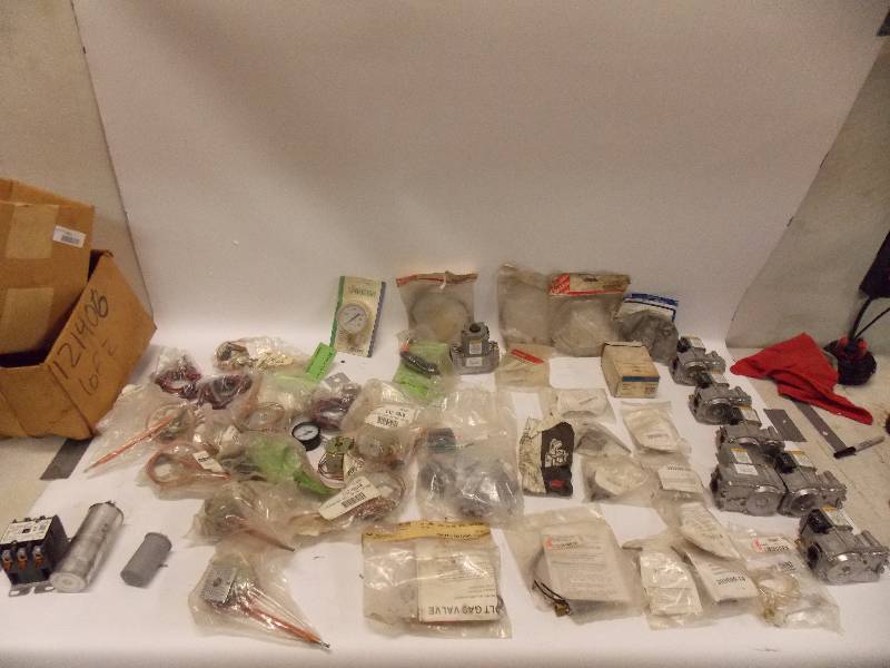 lot 1411 image: Large Lot of HVAC Parts NEW In Package