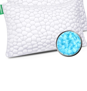 lot 6304 image: Retail $49.99 Cooling Bed Pillows for Sleeping 2 Pack Shredded Memory Foam Pillows Adjustable Cool