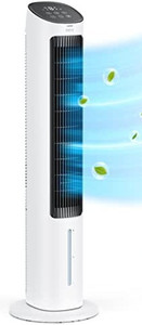 lot 6333 image: Retail $159.99 Dreo Evaporative Air Cooler, 40 Tower Fans that Blow Cold Air, Cooling Fan with 80°