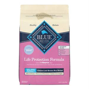 lot 6338 image: Blue Buffalo Life Protection Formula Small Breed Chicken and Brown Rice Dry Dog Food for Adult Dogs Whole Grain 15 lb. Bag