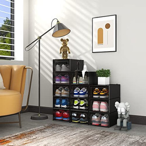 lot 6347 image: Shoe Organizer for Closet, 6 Tiers 2 columns Shoe rack for women Kids