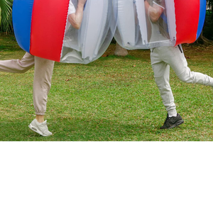 lot 6376 image: Retail $138.99 Unewper Bumper Balls 2 Pack, Inflatable Body Zorb Ball, Bubble Soccer Balls 1.2M4FT 1.5M5FT Dia Human Hamster Balls for Adults & Teen & Kids