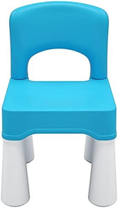lot 7305 image: Plastic Kids Chair, Durable and Lightweight, 9.3 Height Seat, Indoor or Outdoor Use for Boys Girls Aged 2 Blue