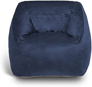 lot 7314 image: Delta Children Cozee Cube Chair, Kid Size (For Kids Up To 10 Years Old), Twilight