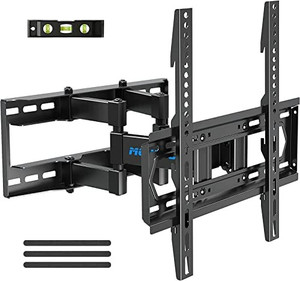 lot 7345 image: MOUNTUP TV Wall Mount- Full Motion TV Wall Mount for Most 26-65 Inch Flat and Curved TV up to 88 LBS, Wall Mount TV Bracket with Dual Swivel Articulating Rod Max VESA 400x400mm MU0010