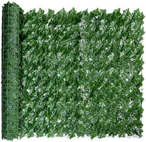 lot 7351 image: Bybeton Artificial Ivy Privacy Fence Screen, 40 X 120 UV-Anti Fake Leaves Vines Grass Wall for Patio Balcony Privacy, Garden, Backyard Greenery Wall Backdrop and Fence Decor.
