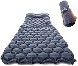 lot 7352 image: ZOOOBELIVES Ultralight Sleeping Pad with Built-in Pillow, Inflatable Camping Mattress for Backpacking, Traveling and Hiking, Compact and Portable Camp Mat