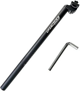 lot 7359 image: UPANBIKE Bike Seat Post Aluminum Alloy Extra Long 17.7inch(450mm) Replacement Bicycle Seatpost