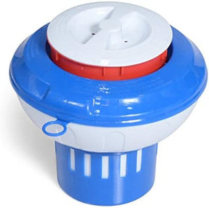 lot 7370 image: Milliard Chlorine Floater with Pop Red Empty Gauge, Floating Chlorinator Dispenser