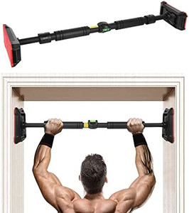 lot 8334 image: Fueti Pull Up Bar for Doorway, Chin Up Bar, Strength Training Pull-Up Bars No Screw Installation, Suitable for Home Gym Exercise Fitness with Level Meter and Adjustable Width, Max Load 551 LBS