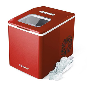lot 8343 image: Ice Maker Machine Countertop, 26 lbs24H, 9 Cubes Ready in 6 Mins, Self-Cleaning Electric Ice Maker Compact Potable Ice Maker with Ice Scoop and Basket. for HomeKitchenCampingRV