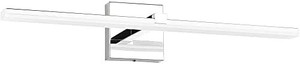 lot 8357 image: ZUZITO 24 inch Dimmable Modern Gloss Chrome Bathroom Vanity Light Fixtures Over Mirror Vanity Lighting